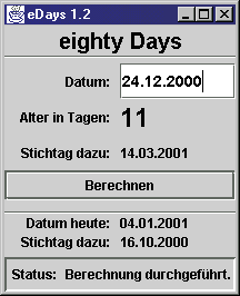 Screenshot von Edays